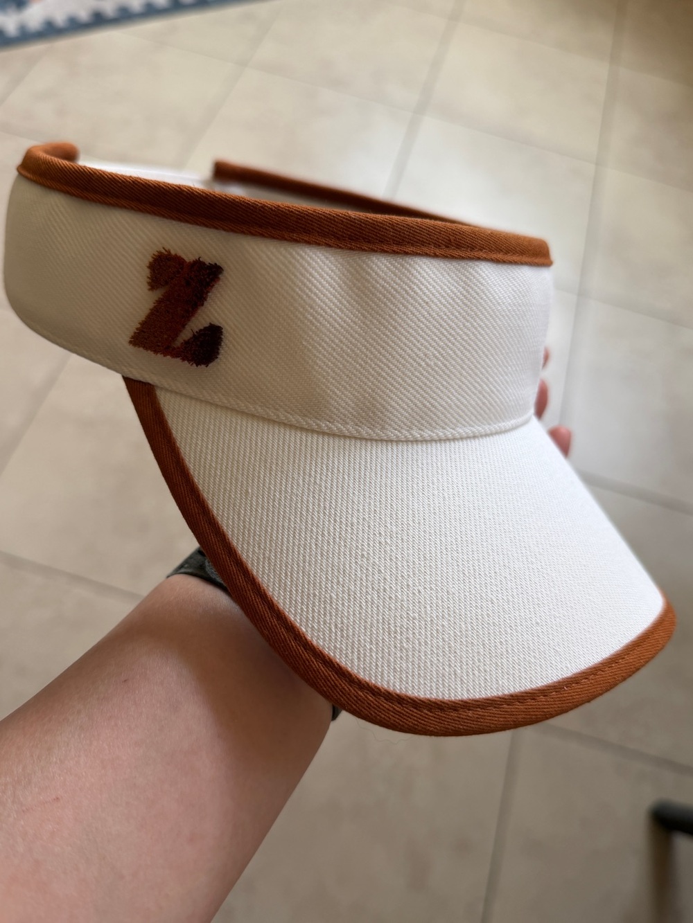 Zimmermann Embroidered Z Canvas Visor